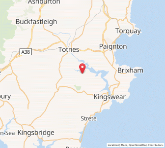 Map of Cornworthy, EnglandEngland