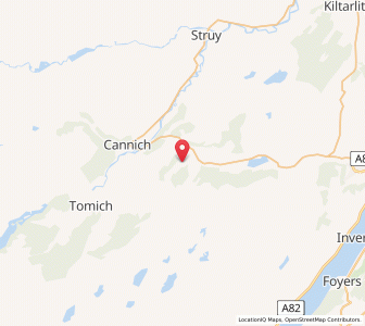 Map of Corrimony, ScotlandScotland