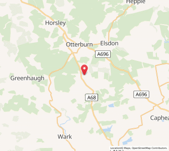 Map of Corsenside, EnglandEngland