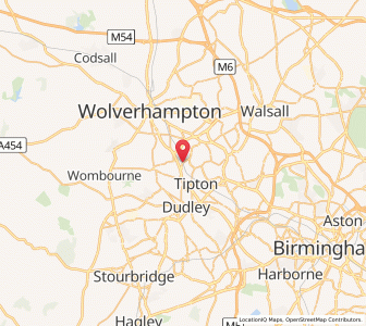Map of Coseley, EnglandEngland