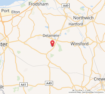 Map of Cote Brook, EnglandEngland