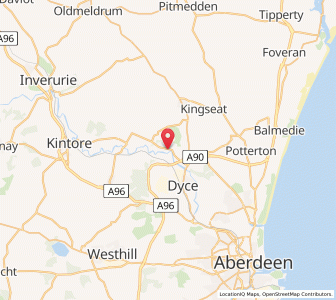 Map of Cothall, ScotlandScotland