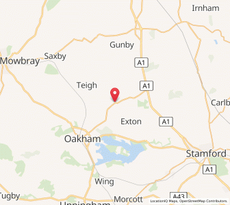 Map of Cottesmore, EnglandEngland