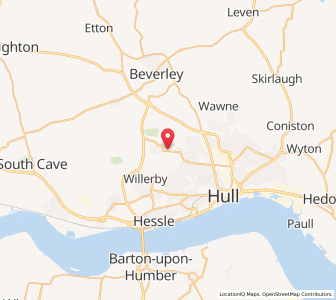 Map of Cottingham, EnglandEngland