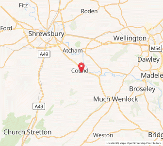 Map of Cound, EnglandEngland