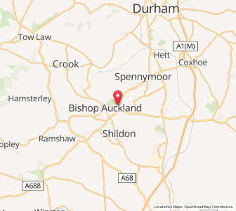 Map of Coundon, EnglandEngland