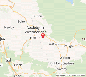 Map of Coupland, EnglandEngland