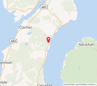 Map of Cour, ScotlandScotland