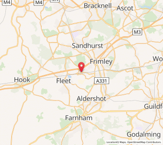 Map of Cove, EnglandEngland