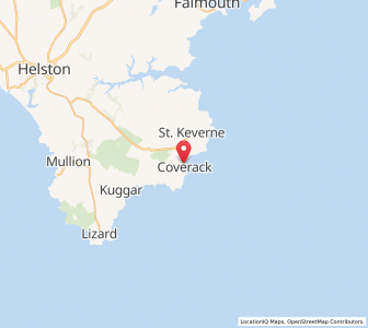Map of Coverack, EnglandEngland