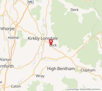 Map of Cowan Bridge, EnglandEngland