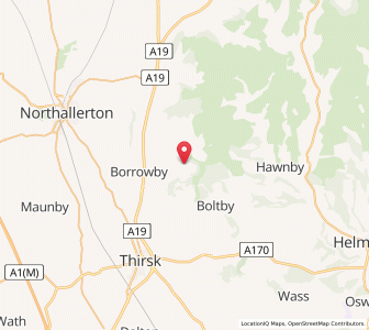 Map of Cowesby, EnglandEngland