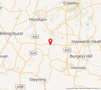 Map of Cowfold, EnglandEngland