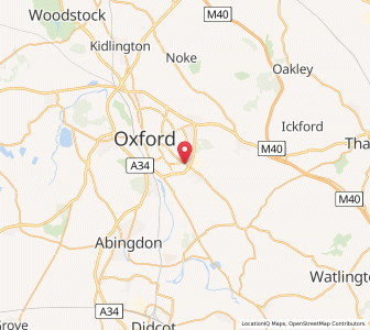 Map of Cowley, EnglandEngland