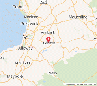 Map of Coylton, ScotlandScotland