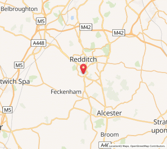 Map of Crabbs Cross, EnglandEngland