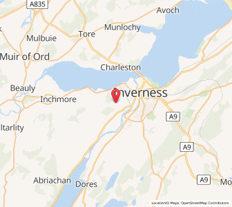 Map of Craig Dunain, ScotlandScotland