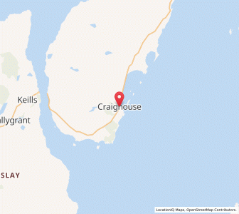 Map of Craighouse, ScotlandScotland