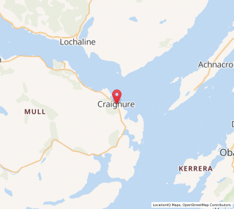 Map of Craignure, ScotlandScotland
