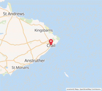 Map of Crail, ScotlandScotland