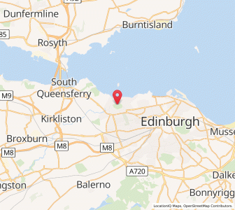 Map of Cramond, ScotlandScotland