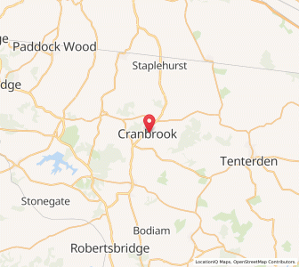Map of Cranbrook, EnglandEngland