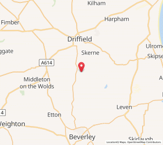 Map of Cranswick, EnglandEngland