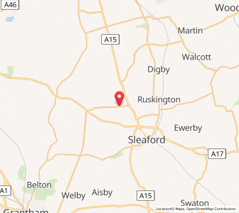 Map of Cranwell, EnglandEngland