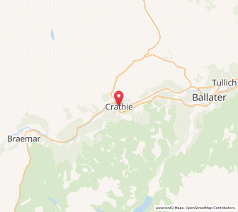 Map of Crathie, ScotlandScotland