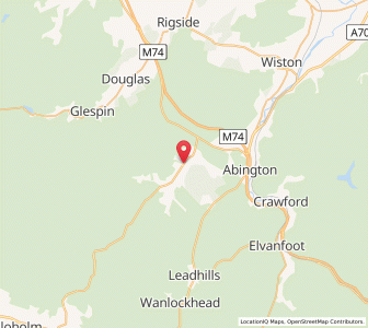 Map of Crawfordjohn, ScotlandScotland