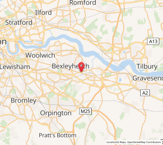 Map of Crayford, EnglandEngland
