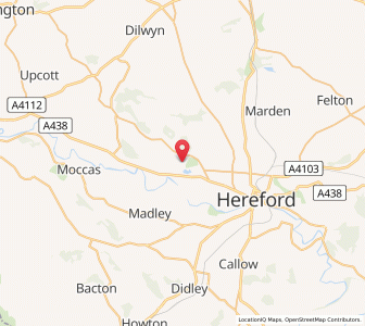 Map of Credenhill, EnglandEngland