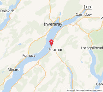 Map of Creggans, ScotlandScotland