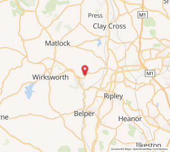Map of Crich, EnglandEngland