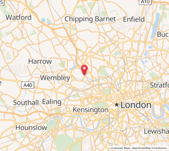 Map of Cricklewood, EnglandEngland