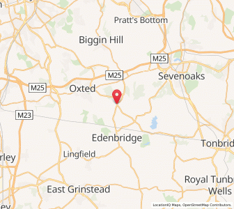 Map of Crockham Hill, EnglandEngland