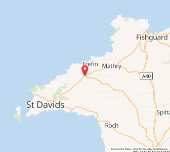 Map of Croes-goch, WalesWales