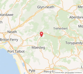 Map of Croeserw, WalesWales