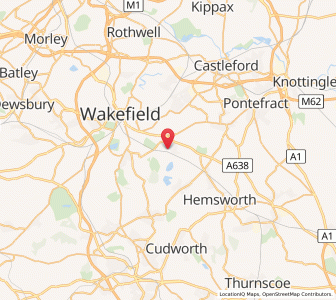 Map of Crofton West Yorks, EnglandEngland
