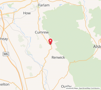 Map of Croglin, EnglandEngland