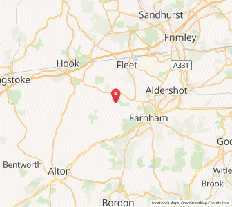 Map of Crondall, EnglandEngland