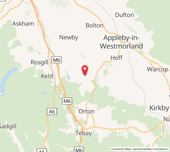 Map of Crosby Ravensworth, EnglandEngland