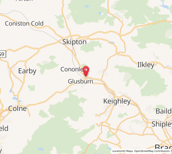 Map of Cross Hills, EnglandEngland