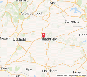 Map of Cross in Hand, EnglandEngland