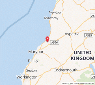 Map of Crosscanonby, EnglandEngland