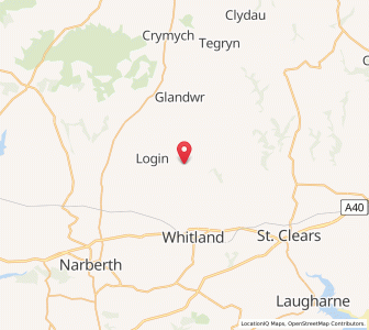 Map of Crosshands, WalesWales