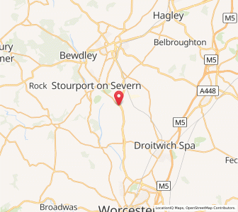 Map of Crossway Green, EnglandEngland
