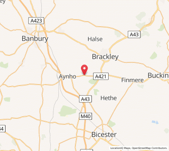 Map of Croughton, EnglandEngland