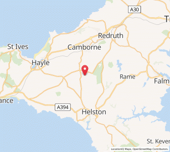 Map of Crowan, EnglandEngland