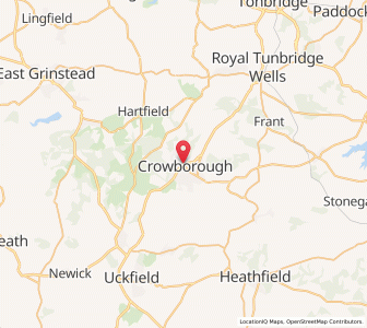 Map of Crowborough, EnglandEngland